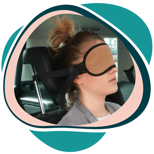 Voyage de 500 km en BLABLACAR : Reposez-vous avec notre masque de sommeil de voyage ASLEEP MASK® !