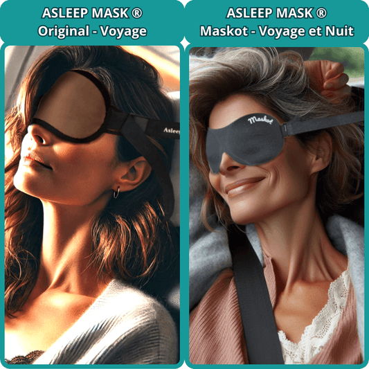 masque de voyage masque de sommeil de voyage masque yeux avion asleep mask original et maskot